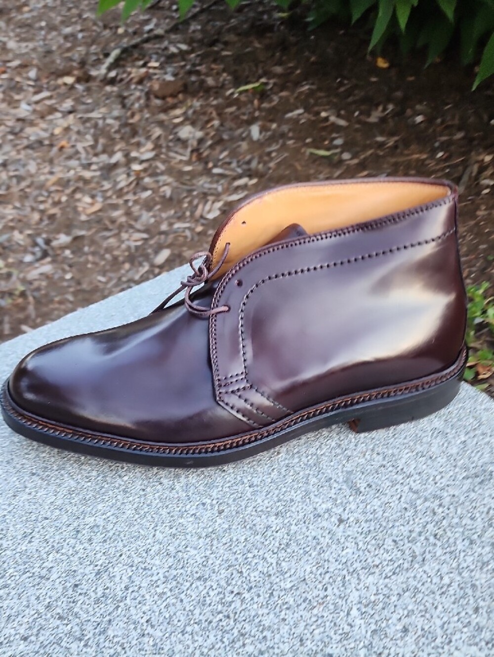 Alden 1357 Color # 8 Shell Cordovan Leather Chukka Boots size 7.5 Width B / D - Picture 8 of 16